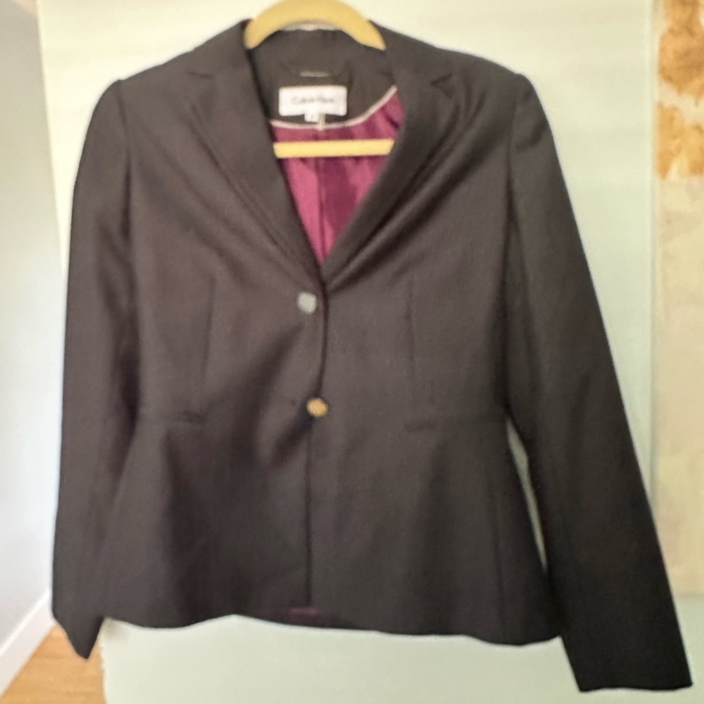 Calvin Klein Dark Grey Tailored Blazer for Business